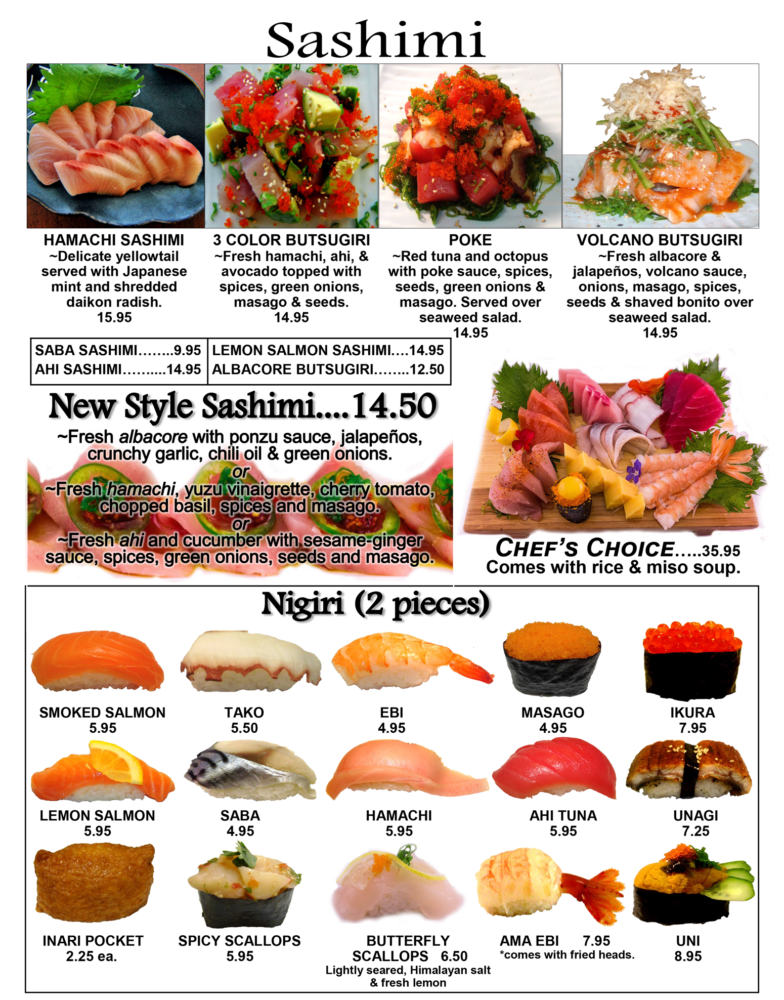 Menu - Sushi Spot